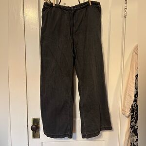 H&M Black Wide-Leg pants